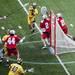 Michigan sophomore Mike Francia shoots in the game against Ohio State at Michigan Stadium on Saturday, April 13. AnnArbor.com I Daniel Brenner